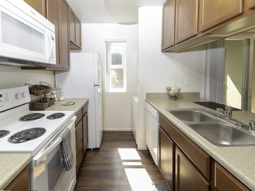 Fully Equipped Kitchen at Eucalyptus Grove Apartments, Chula Vista, California